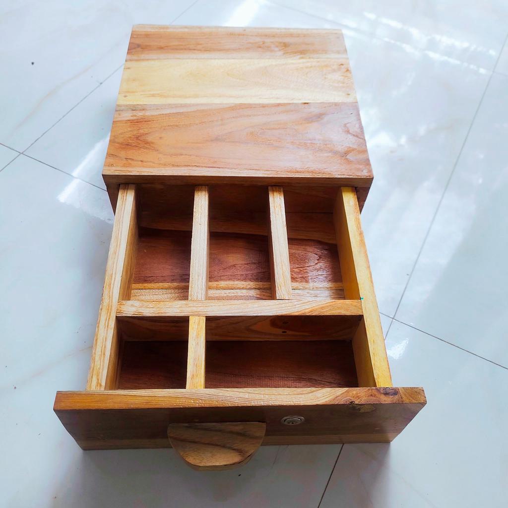 Jual Laci Uang Kasir Tempat Uang Cash Drawer 33x33x11 Set 5 Kayu Jati