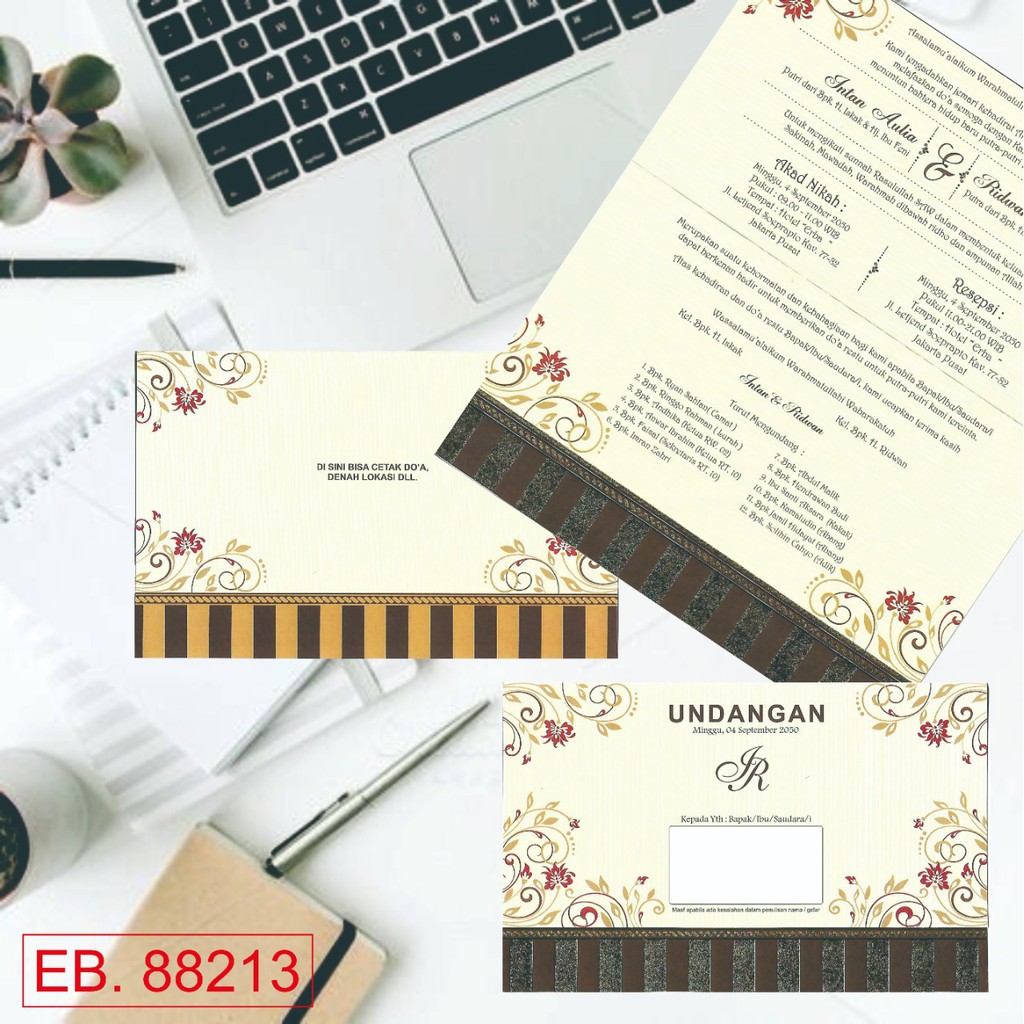 Jual undangan pernikahan murah EB 88213 | Shopee Indonesia