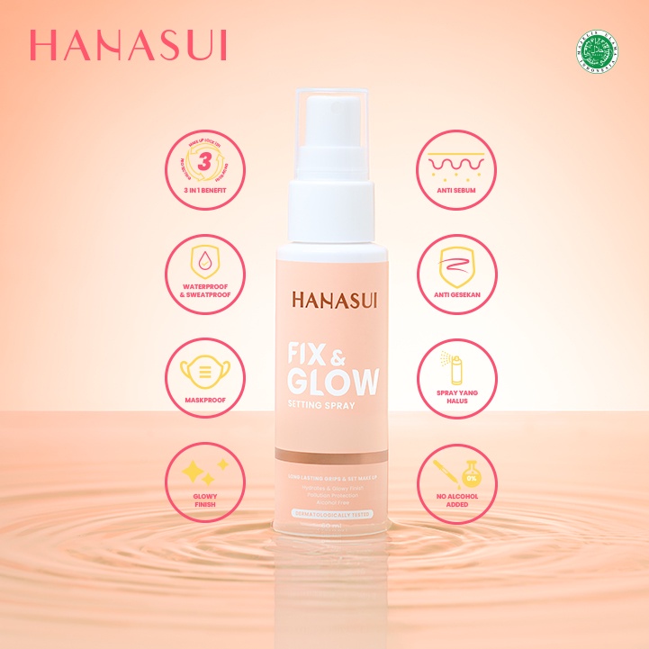 Jual HANASUI Fix & Glow Setting Spray 60ml | Shopee Indonesia