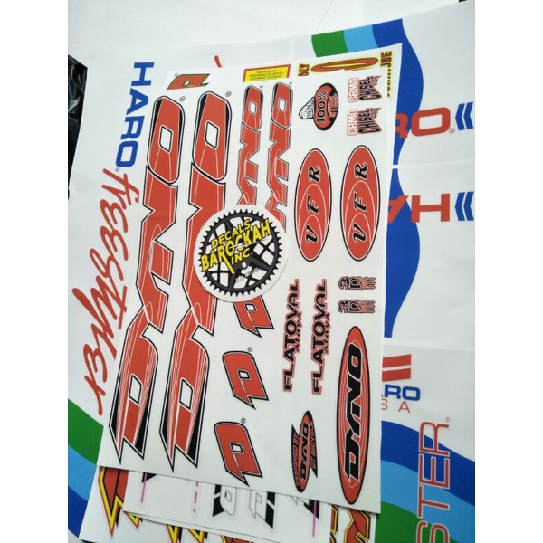 Jual sticker bmx decals bmx dyno vfr repro | Shopee Indonesia