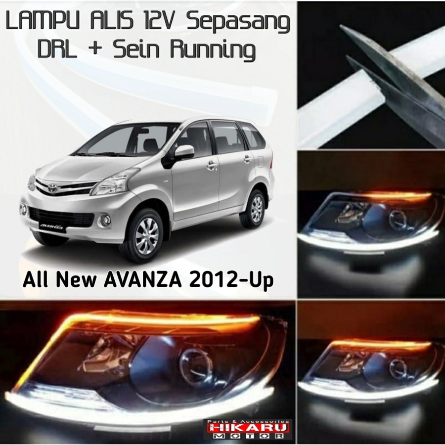 Jual Lampu Alis Led Drl Running Sen Mobil All New Avanza Sepasang