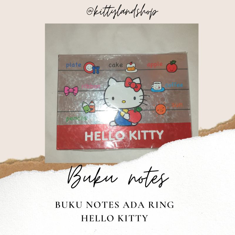 Jual BUKU NOTES/ NOTES HELLO KITTY/ RING/ NOTES | Shopee Indonesia