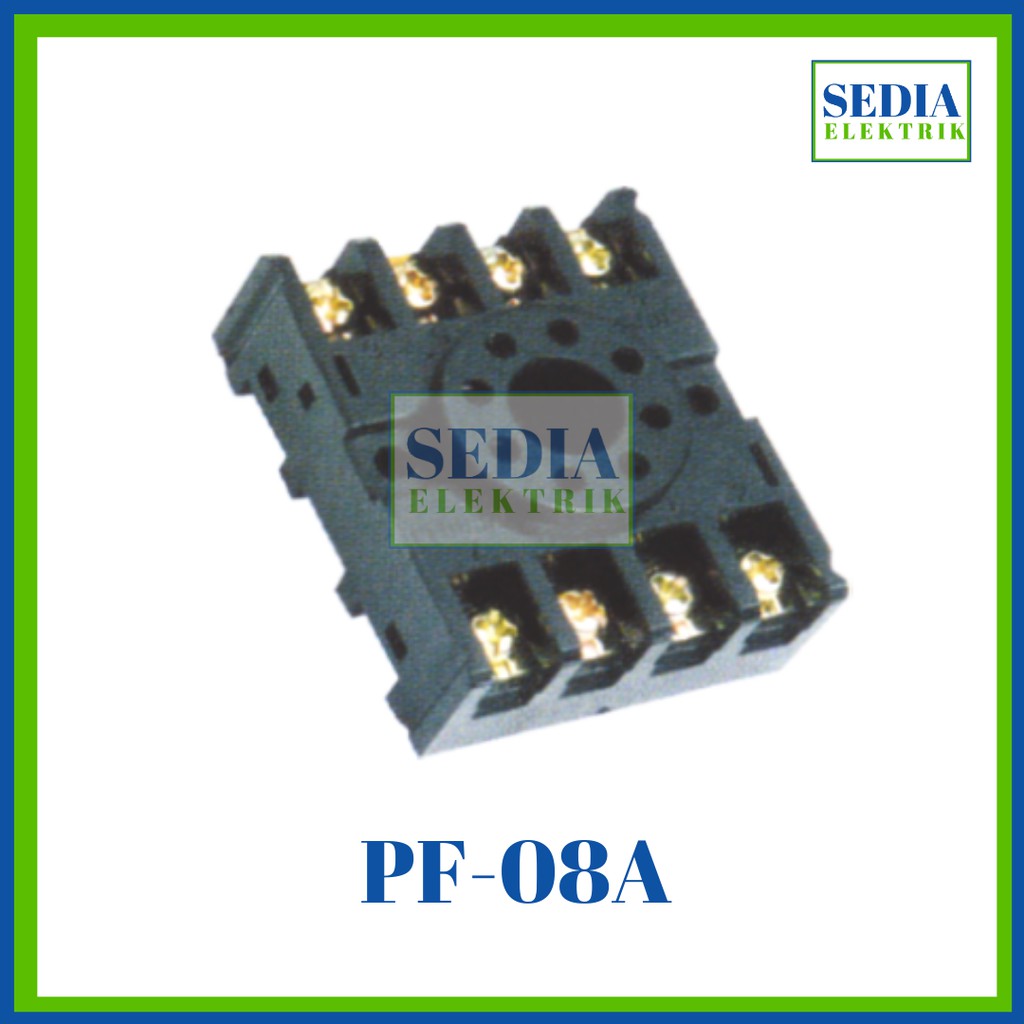 Jual SOCKET RELAY SOCKET TIMER PF-08A PF08A UNTUK MK2P MKS2P H3CR-A8 ...