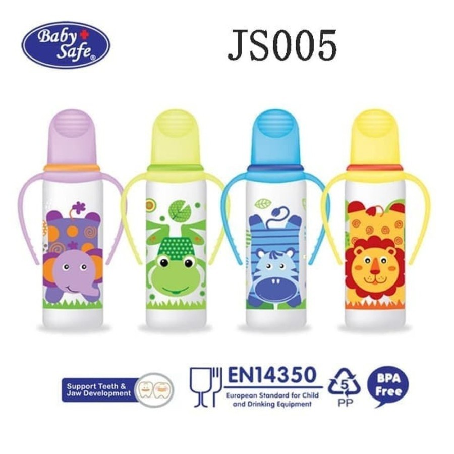 Jual Baby Safe Bottle With Handle 250ml JS005 - Botol Susu Bayi ...