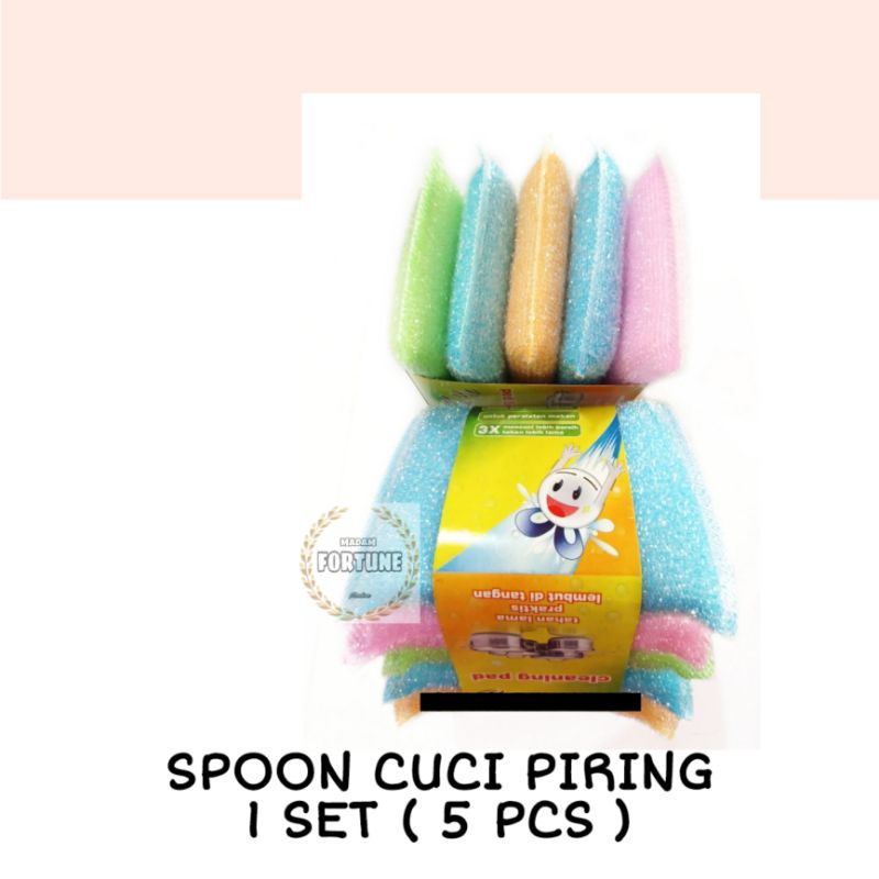 Jual 5 PCS SPOON CUCI PIRING SPOON BANTAL GOSOK PANCI | Shopee Indonesia