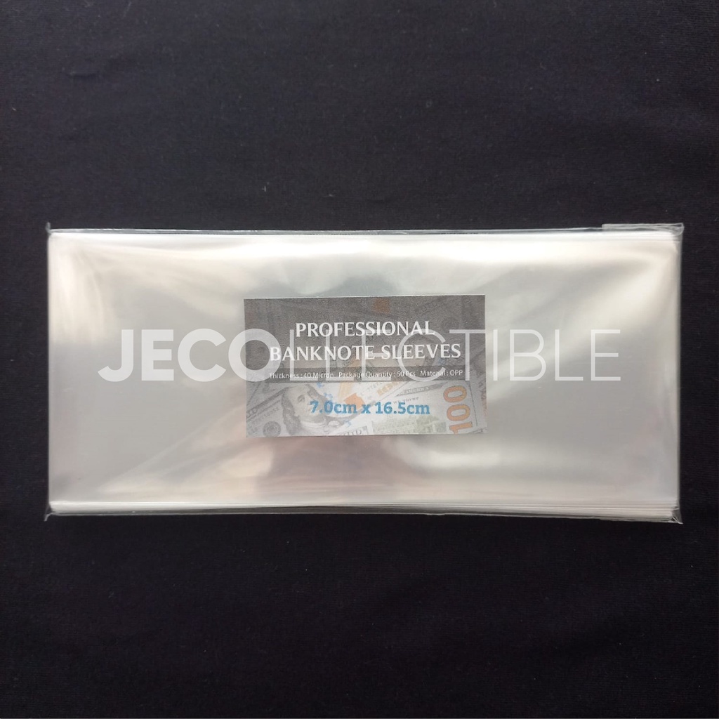 Jual Plastik Cover Uang OPP Banknotes Sleeves - 7 x 16.5 cm | Shopee ...