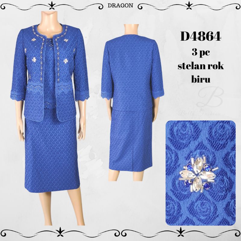 Jual stelan rok dragon D4864 biru dan hitam | Shopee Indonesia