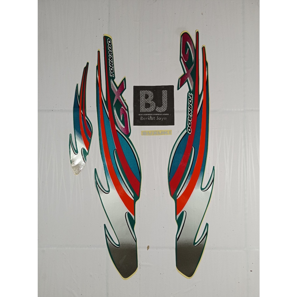Jual STRIPING STICKER STIKER GX TORNADO 1998 ORANGE | Shopee Indonesia