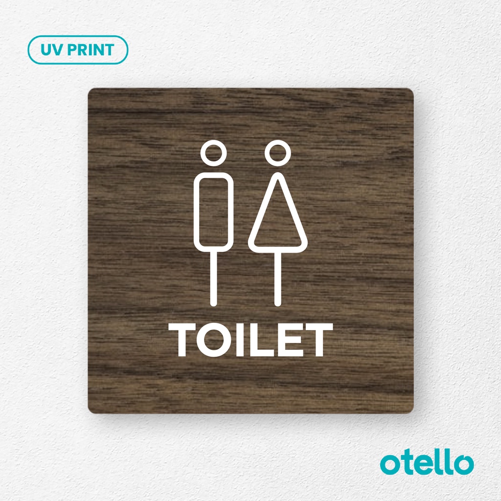 Jual Signage Toilet Icon Pria Wanita Restroom Men Women Sign Board Kayu ...