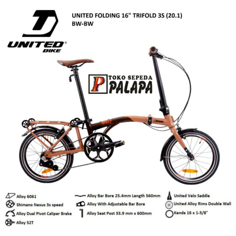 Trifold united outlet bike