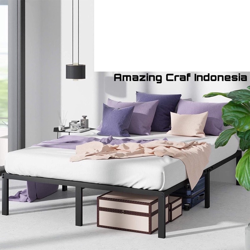 Jual Tempat Tidur Ranjang Besi Yelena / Warna Hitam / Design Klasik ...