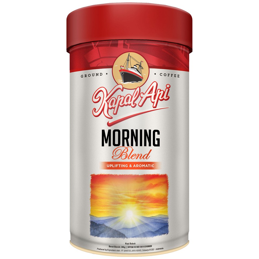 Jual Kopi Kapal Api Morning Blend Kaleng 200 Gr | Kapal Api Bubuk ...