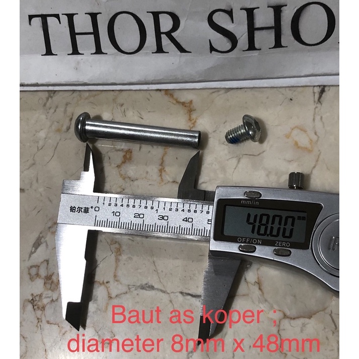 Jual baut as roda koper diameter 8 mm luggage axle | Shopee Indonesia