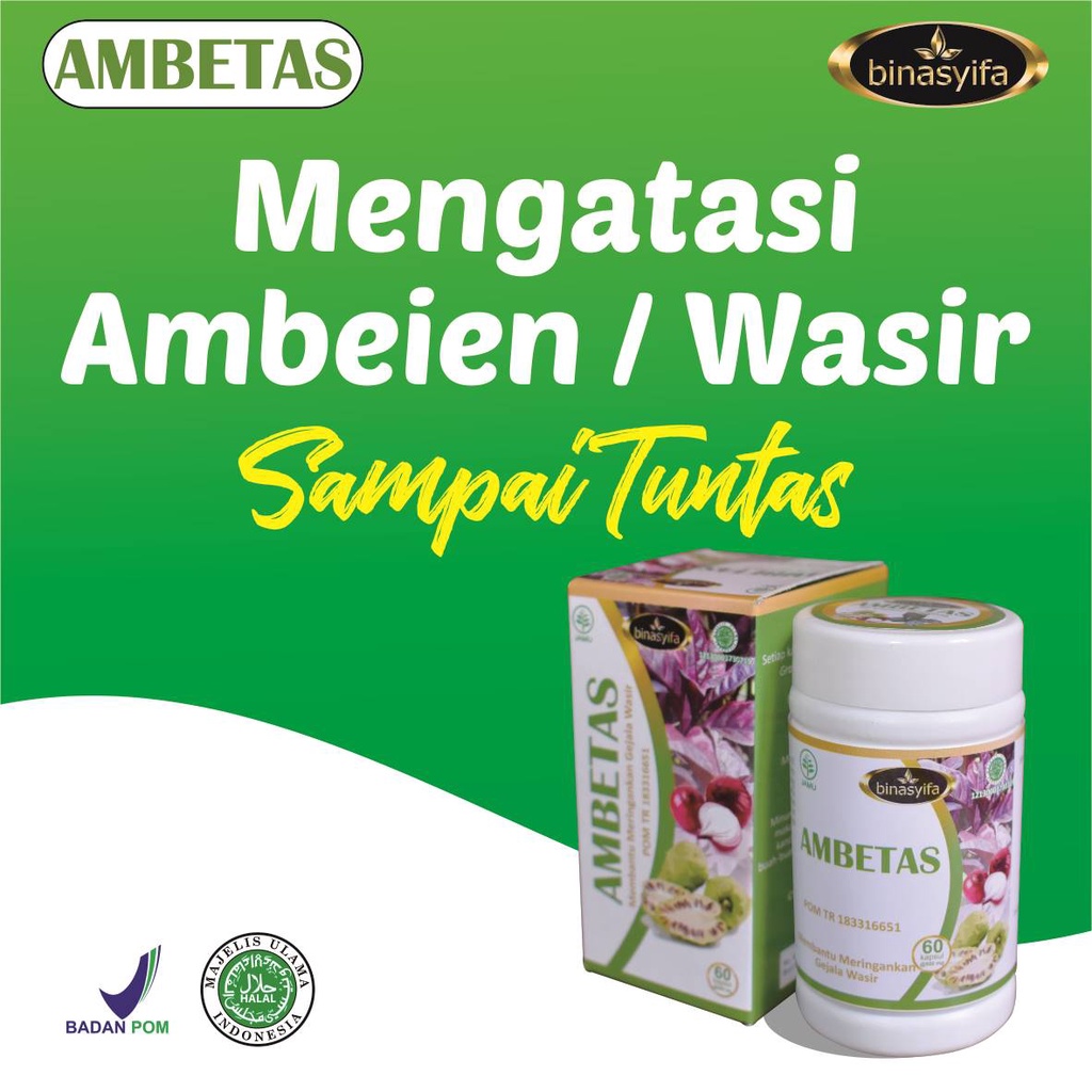Obat Herbal Wasir Ambeien Ambeyen BAB BERDARAH SUSAH BAB Ampuh BPOM Original