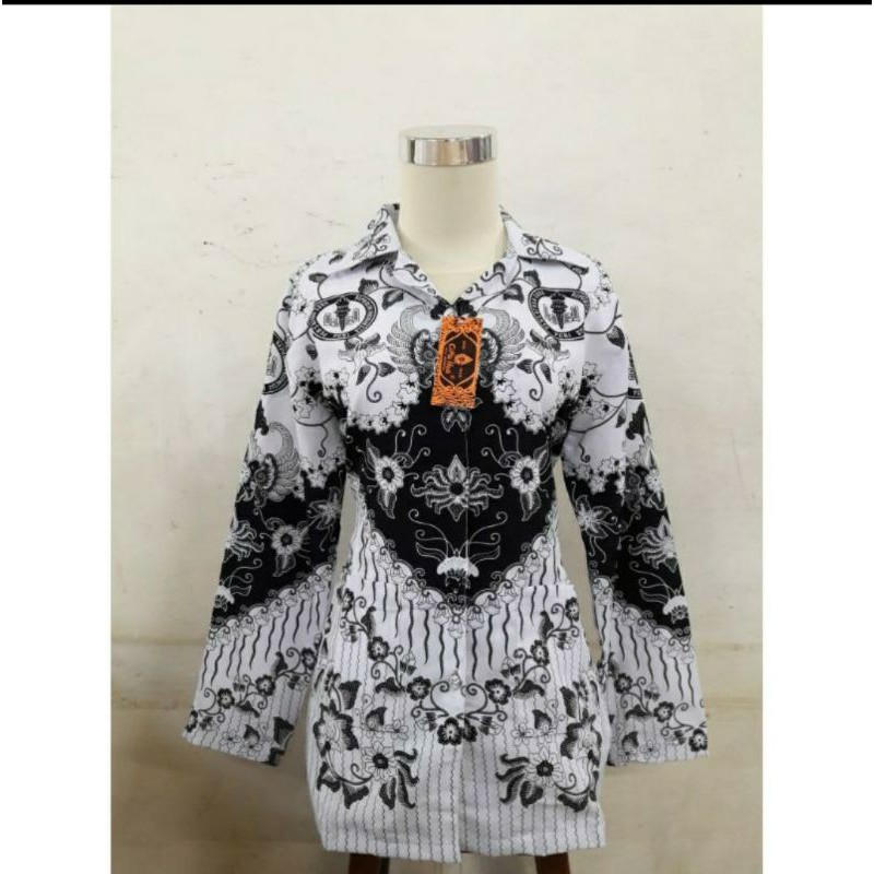 Jual Atasan Batik Pgrikemeja Pgriseragam Pgri Wanita And Pria Shopee