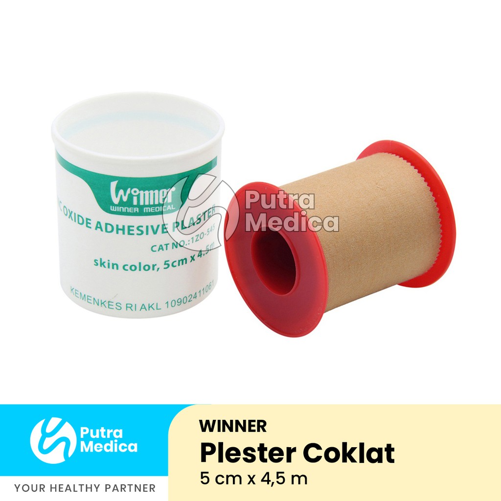 Jual Winner Plester Coklat Roll 5cm x 4,5m / Plaster Kain Gulung ...