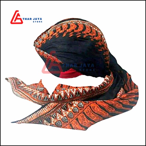 Jual Blangkon Jogja Lipat Sliwir / Kuncir Motif Modang / Blangkon Solo ...