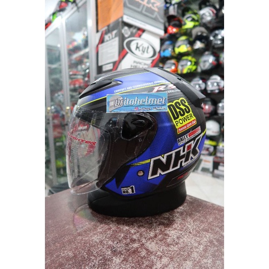 Jual NHK R6 Rally Black Blue | Shopee Indonesia