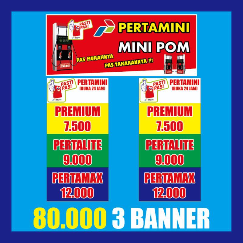 Jual Spanduk Pom Mini Pertamini Banner Pertamini Paket Hemat Beli 1 ...