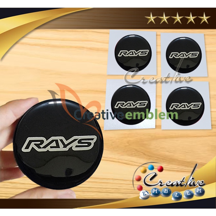 Jual Sticker Timbul Tutup Dop Velg RAYS Big 4 Pcs | Shopee Indonesia
