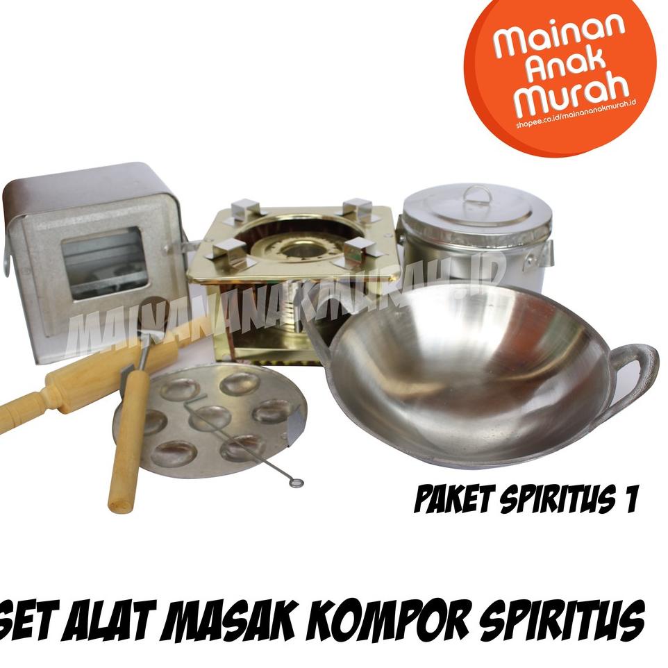 Jual Ryc Paket Kompor Spirtus Mainan Mini Bahan Bakar Spiritus Jadul Dari Alumunium Set Mainan