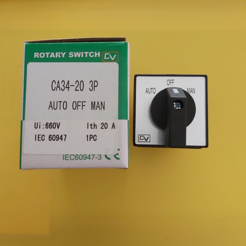 Jual Selector Switch Auto Manual / Selektor auto off manual / Selector 3P Shopee Indonesia