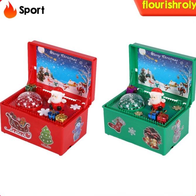 Jual MERRY CHRISTMAS MUSIC BOX GIFTS FOR CHILDREN CHRISTMAS GIFT HOME