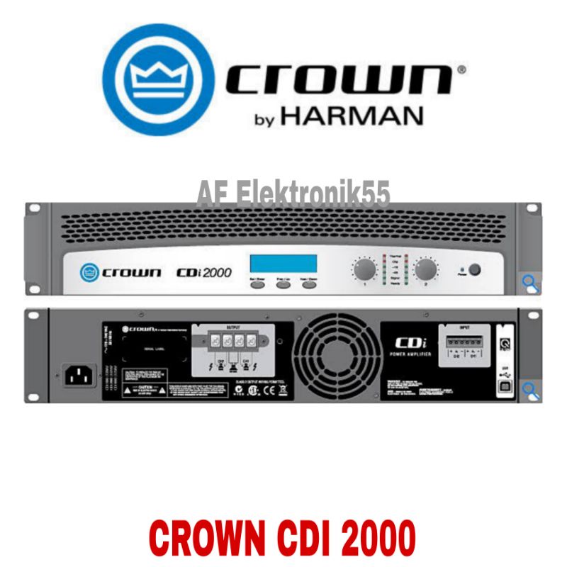 Paradigm Crown CDi 2000 | Power amplifier - 2 channels - Garden Oasis series - For models: GO12SW0, GO10SW, GO6 and GO4