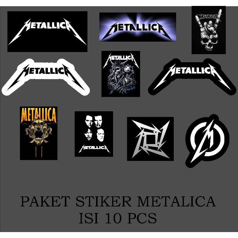 Jual Paket Stiker metallica Stiker Brand High Quality Tumblr Aesthetic ...