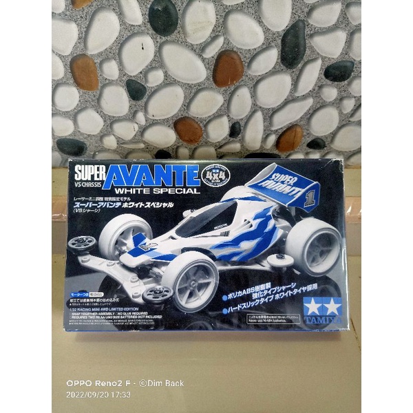 自動車 TAMIYA AVANTE WHITE SPECIAL STELLA 1/32 Mini 4WD Super