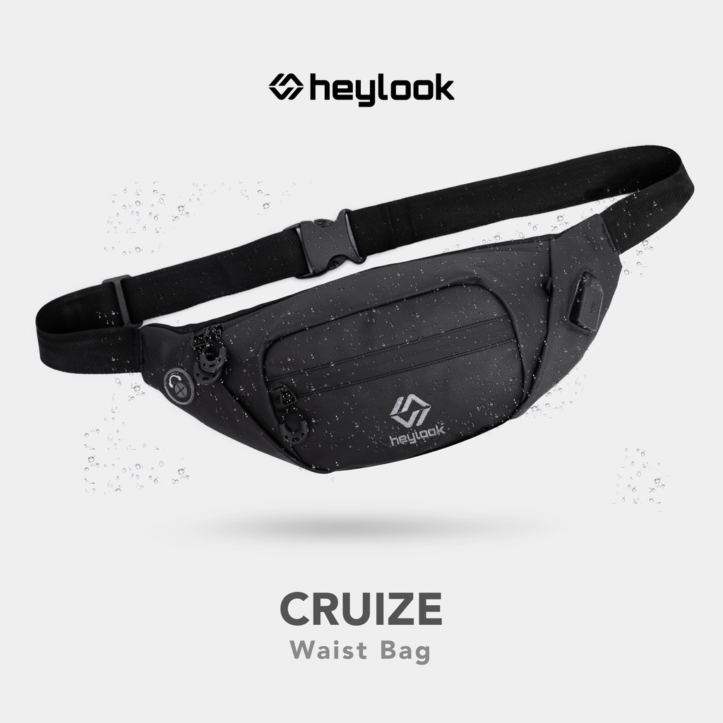 Jual Heylook HEYLOOK Official - (Free Cable Usb) Tas Selempang Pria Sling  Bag Outdoor Saverro Waist Bag Pria Distro Original Original 2023