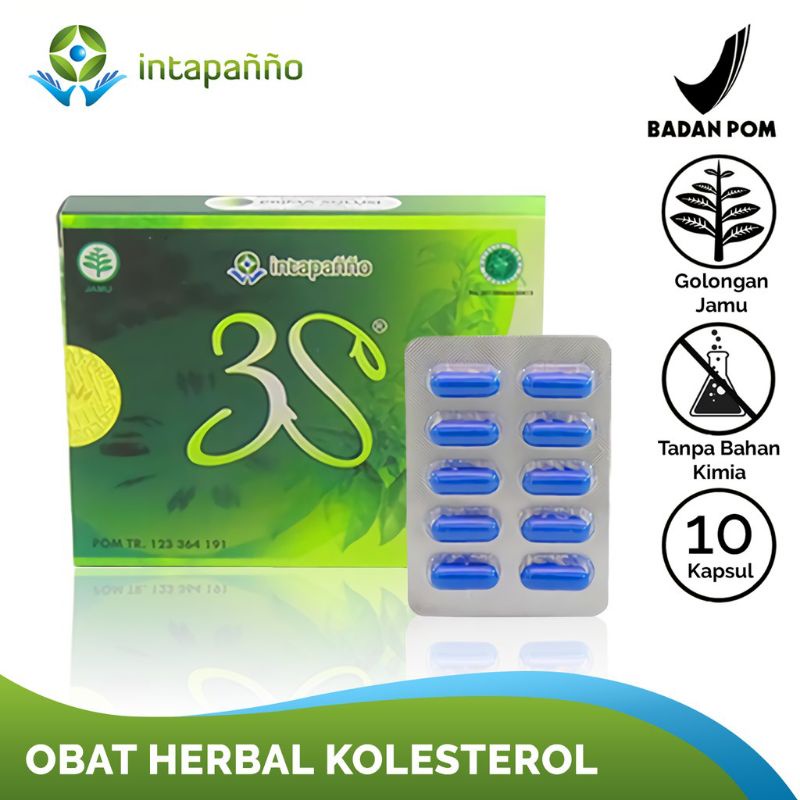 Jual Intapanno 3S Obat Herbal Kolesterol dan Asam Urat 30 Kapsul ...