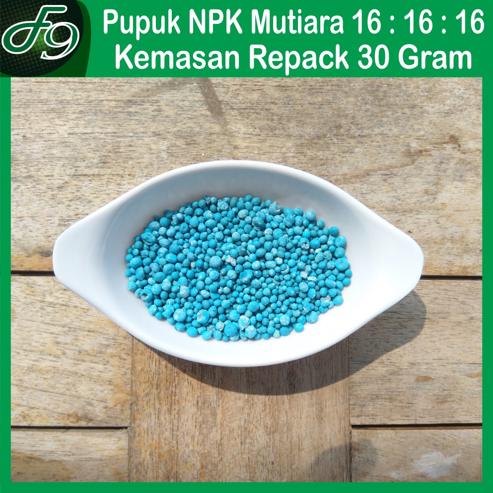 Pupuk NPK Mutiara 16 16 16 Nutrisi Tanaman Sayuran & Buah Repack 30 gram