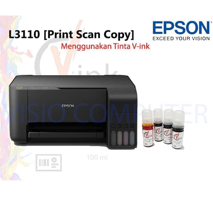 Jual printer epson L3210 pengganti L3110 print scan copy compatible v ...