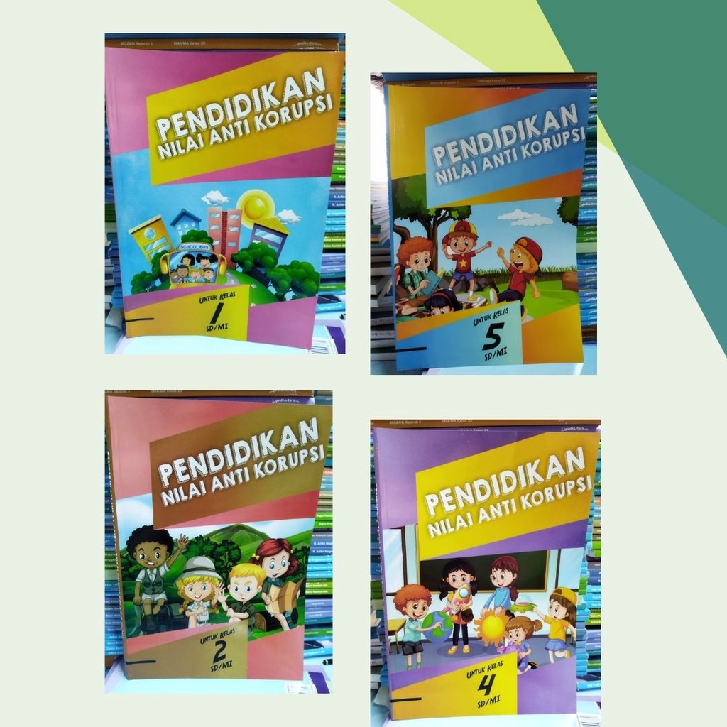 Jual Buku Pendidikan Nilai Anti Korupsi Kelas 1 - 6 SD Kurikulum Baru ...