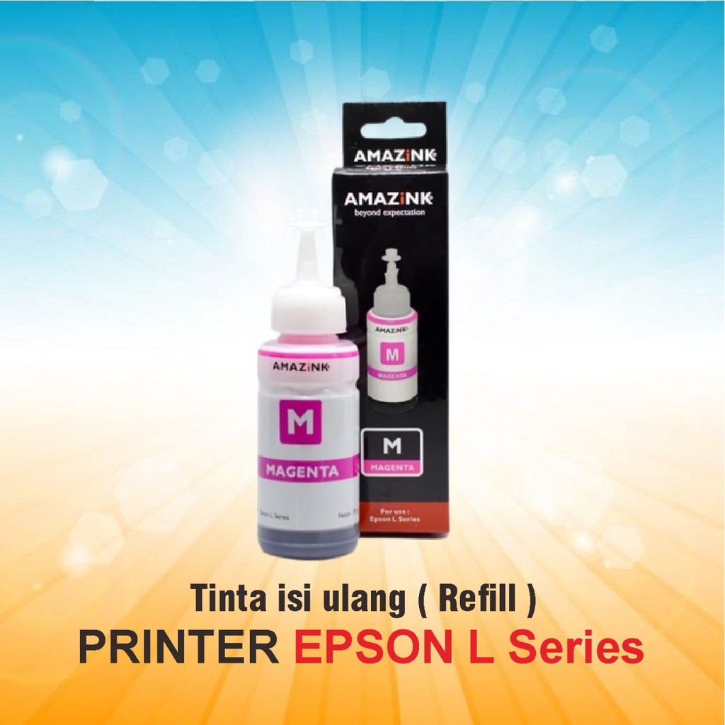 Jual Tinta Printer EPSON L Series 70 ml warna MAGENTA untuk isi ulang ...
