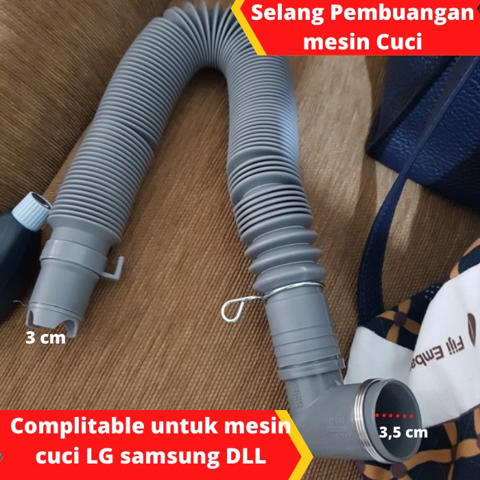 Jual Selang Flexibel Drain Hose Top Loading Pintu Buka Atas Diameter Cm Panjang M Selang