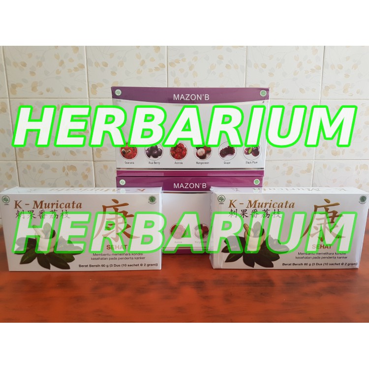 Jual PAKET TERAPI K-MURICATA & MAZON B 100% ORIGINAL ASLI | Shopee ...