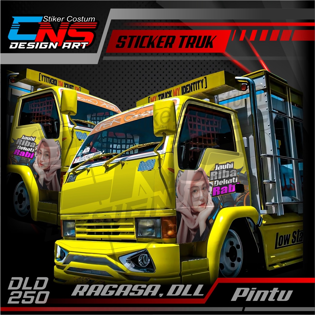 Jual Stiker Pintu Depan RAGASA Kanan Kiri Custom Foto Cewek Cantik ...