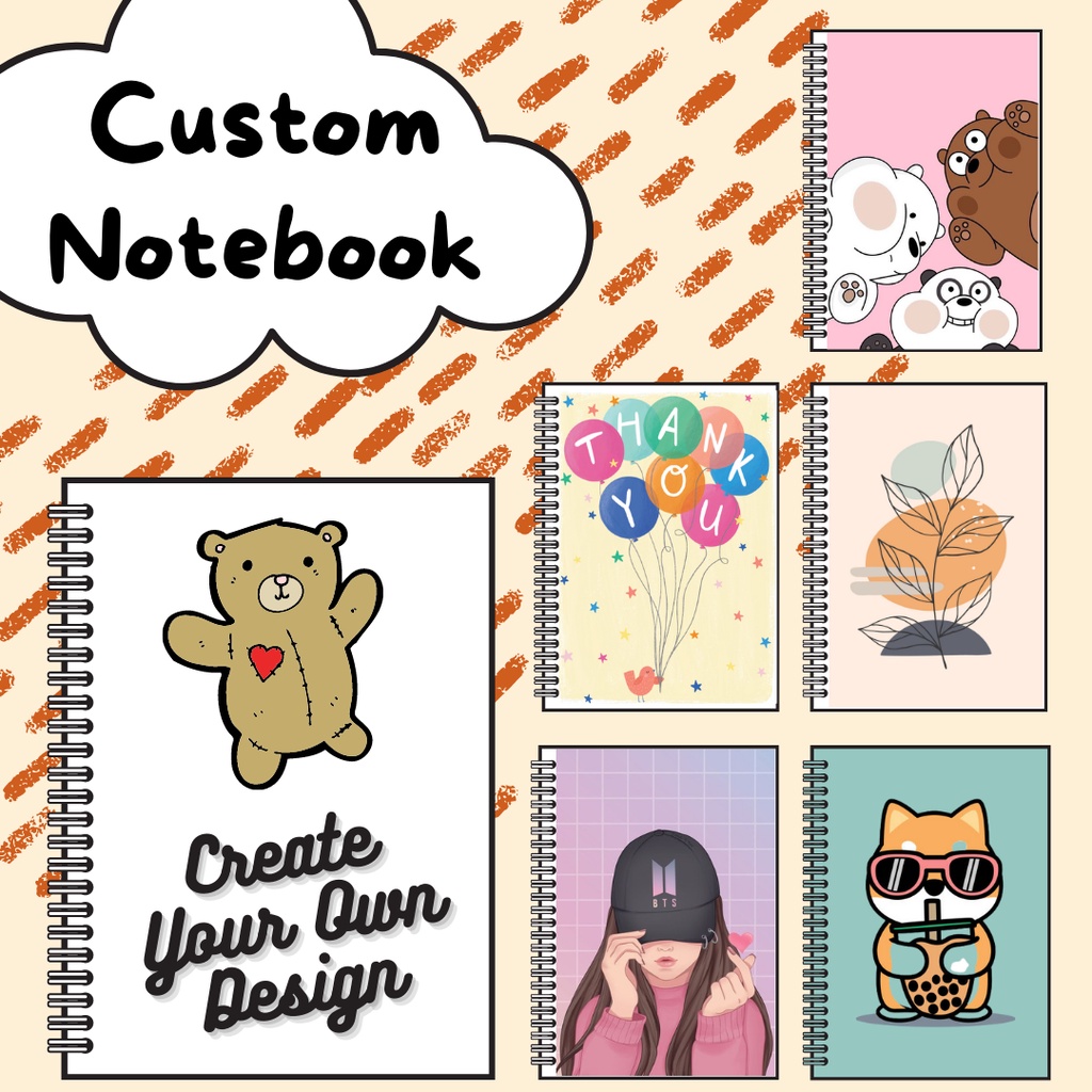 Jual Custom Notebook A5 / Diary book / Travel book - Custom Notebook ...