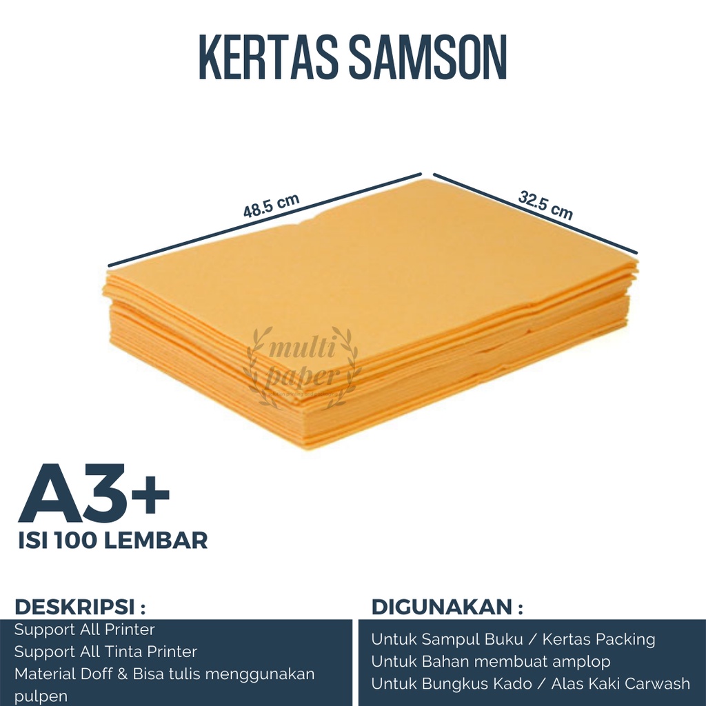 Jual Kertas Samson A3 Isi 100 Lembar Kertas Samson A3 Plus Shopee