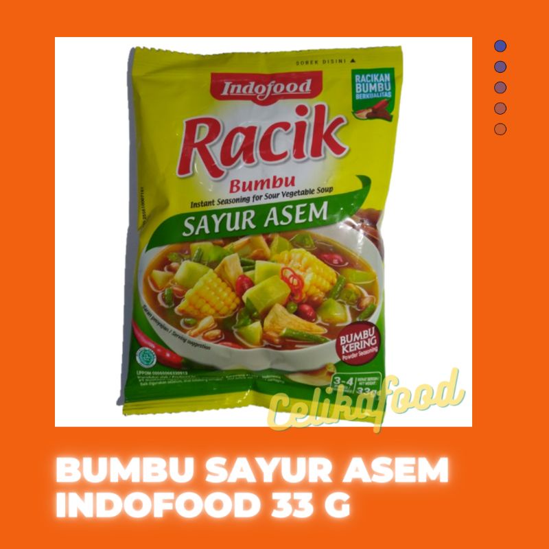 Jual Indofood Bumbu Racik Sayur Asem 33gr Sayuran Rempah Instan