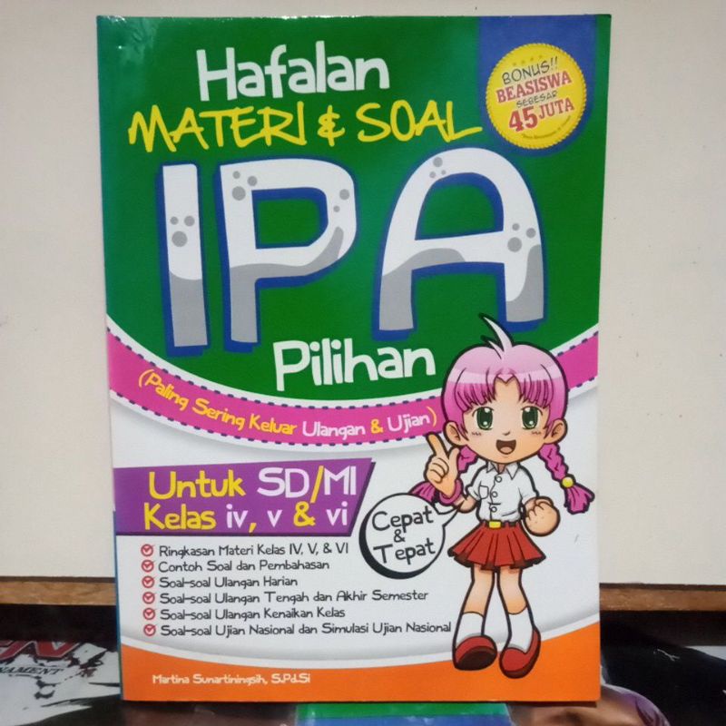 Jual Buku Bimbel - Hafalan MATERI & SOAL IPA Pilihan Untuk SD)MI Kelas ...