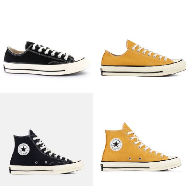 Jual [GRADE ORIGINAL] SEPATU CONVERSE 70S HIGH & LOW HITAM/KUNING IMPOR ...