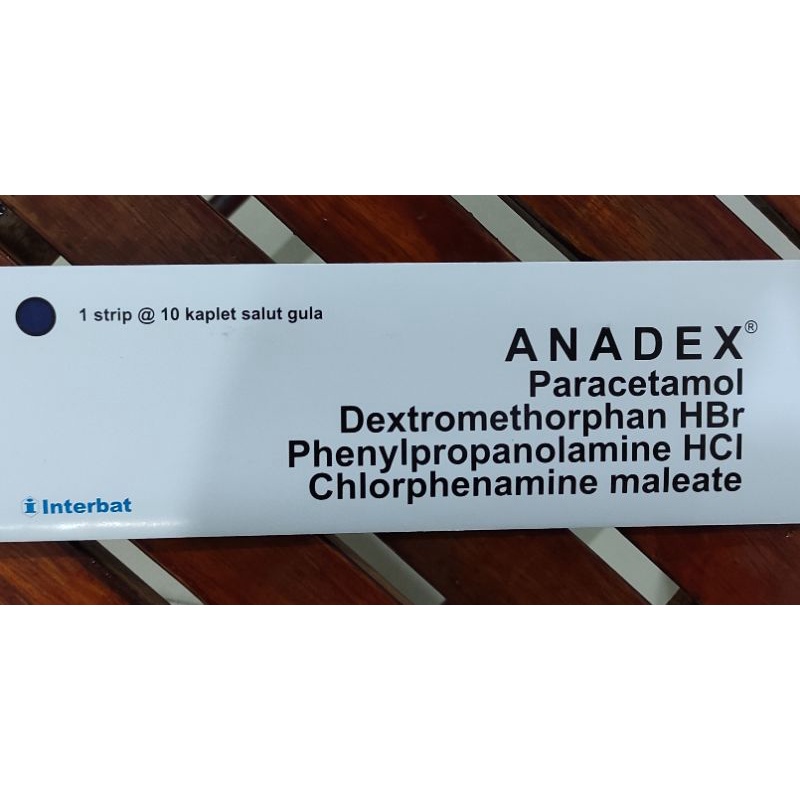 Jual Anadex Tablet Isi 10 TAB / Obat Flu / Demam / Sakit Kepala ...