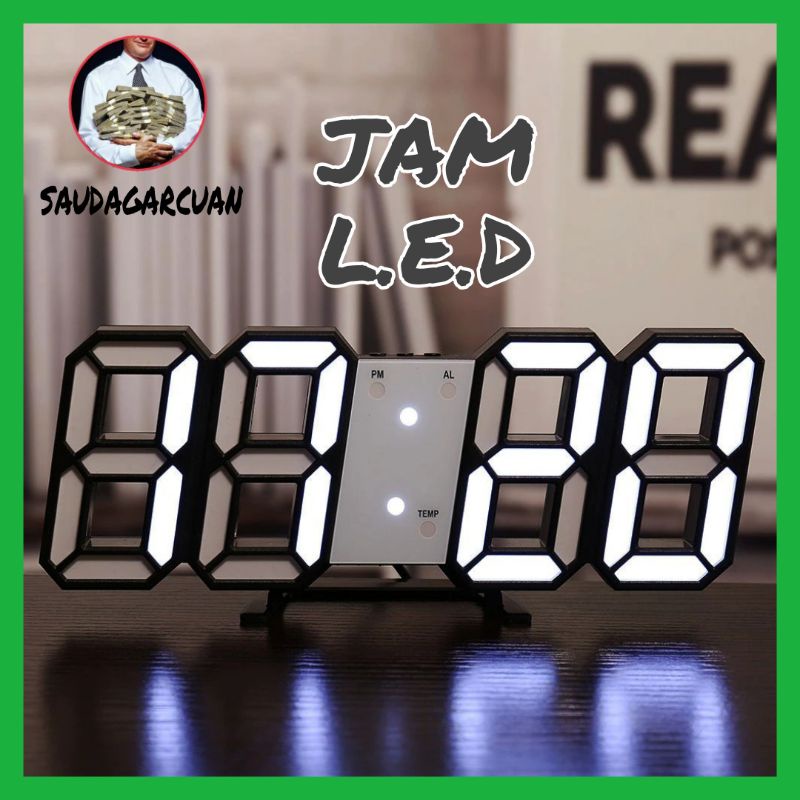 Jual Jam Meja LED Digital Alarm Clocks Wall - G00251PACKAGE CONTENTS ...