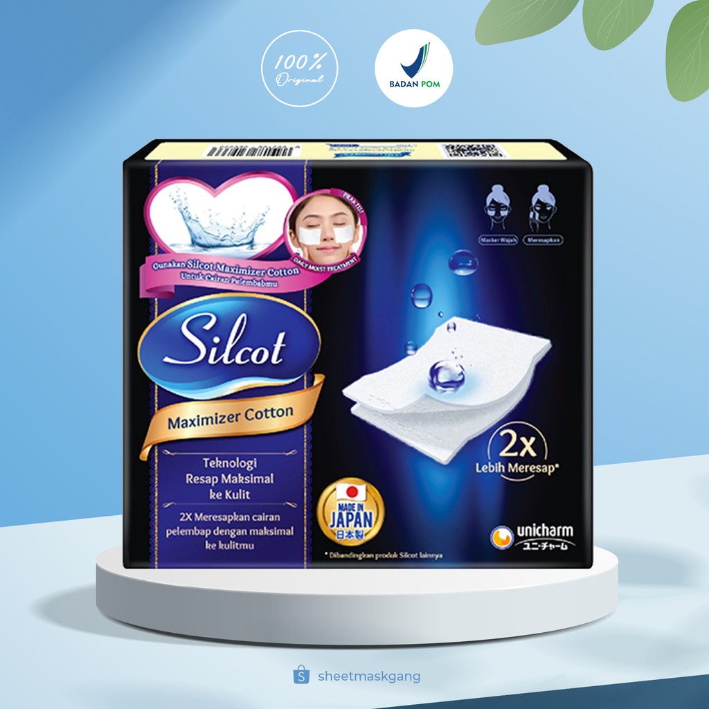 Jual Silcot Maximizer Cotton Kapas Kecantikan Silcot 40pcs / 80 Lembar ...