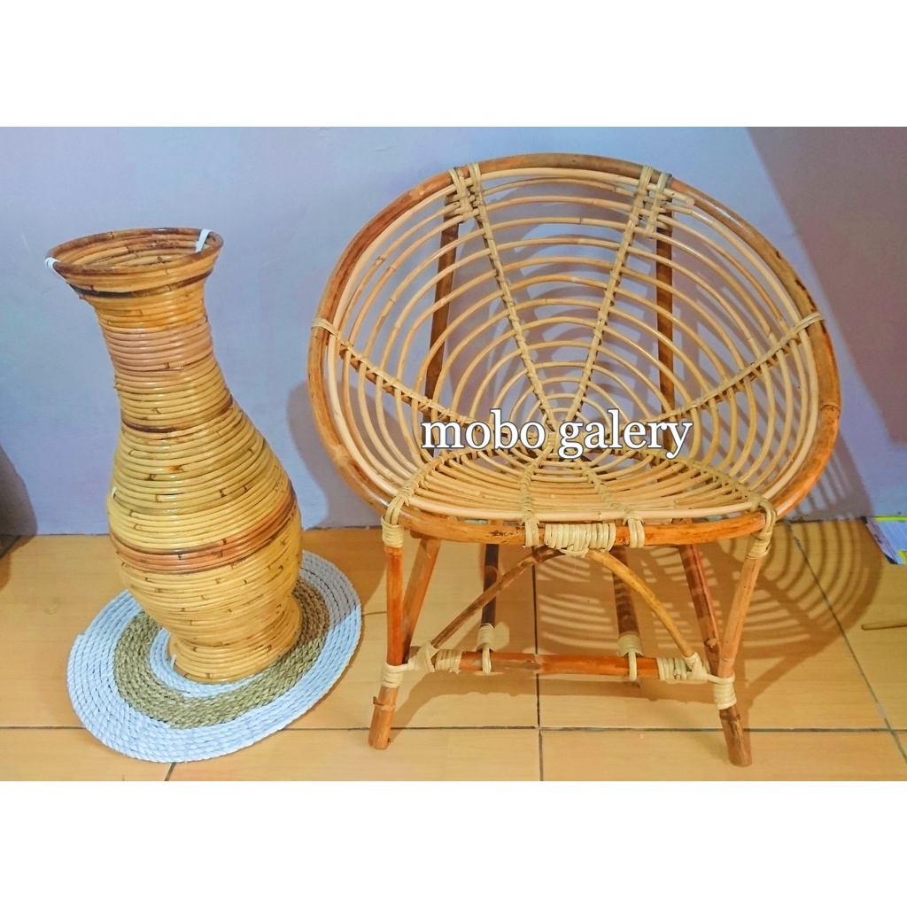 Jual Kursi Kerang Rotan Kuri Teras Kursi Santai Shopee Indonesia 1194