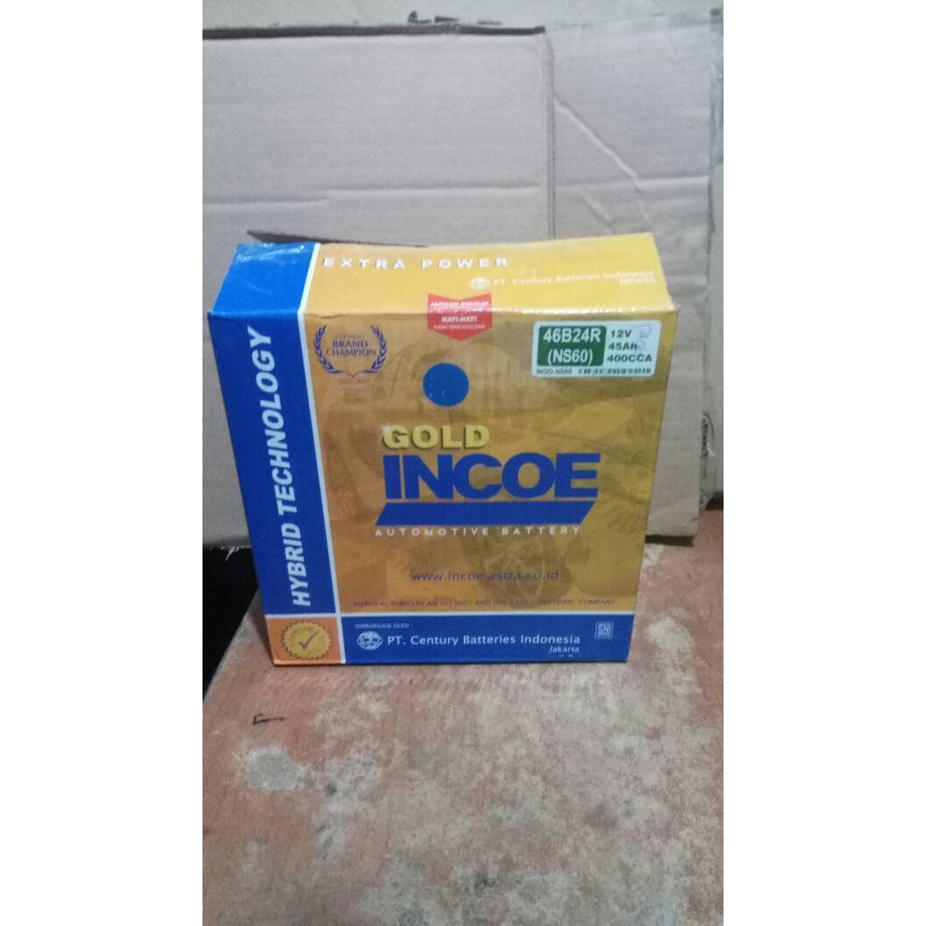 Jual Aki Accu INCOE NS60 12V 45AH Amper Gold Hybrid | Shopee Indonesia
