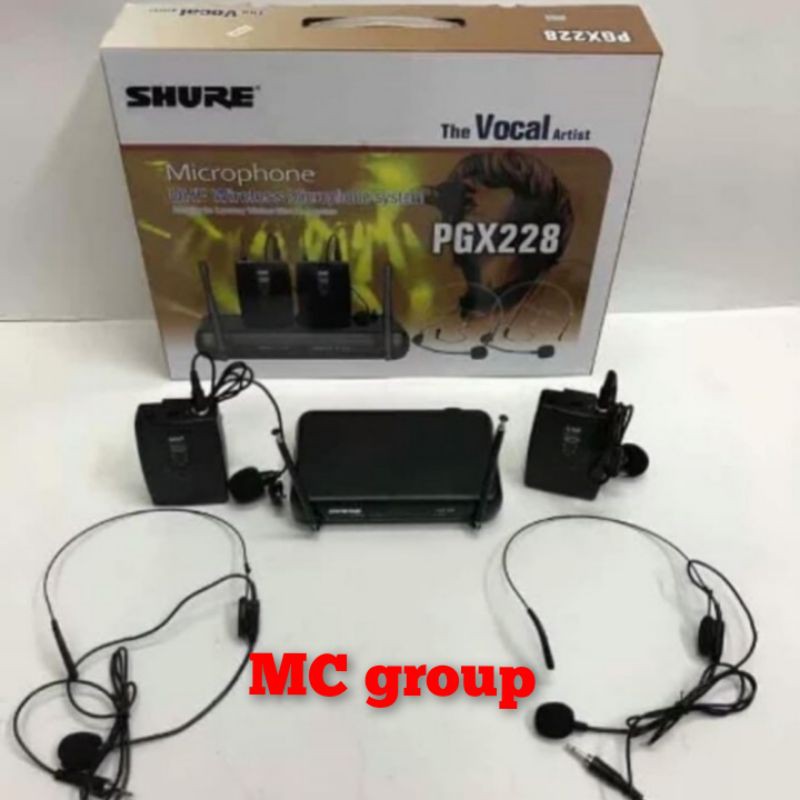 Jual mic wireless clip on headset mic jepit mic telinga shure